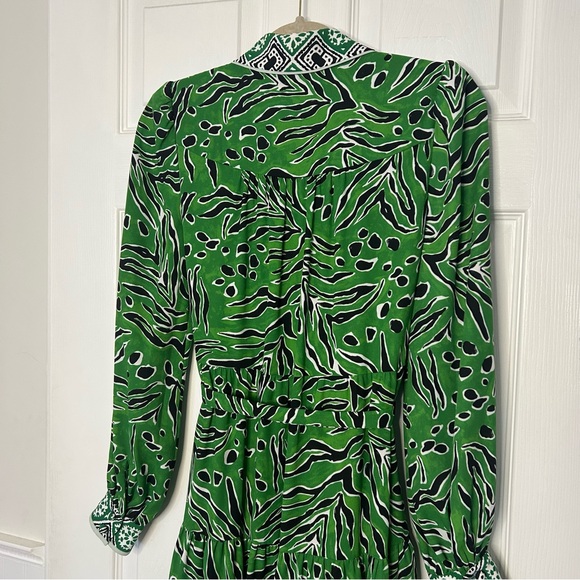 Diane Von Furstenberg Alea Printed Crepe Midi Dress - Picture 13 of 15